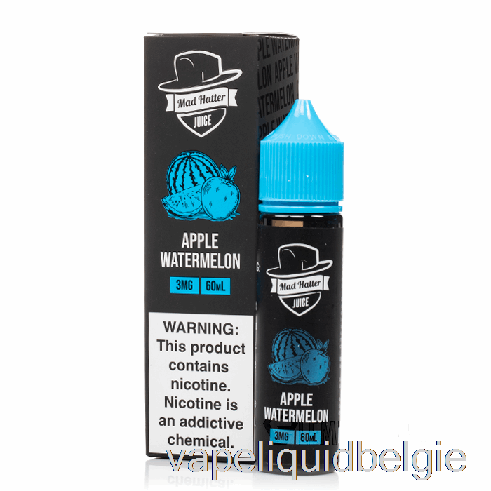 Vape Vloeibare Appelwatermeloen - Gekke Hoedenmaker - 60ml 3mg